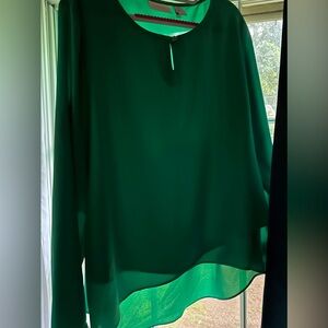 Women’s Chicos blouse size 2 =12 large in green
